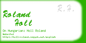 roland holl business card